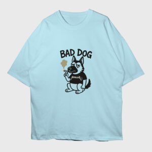 bad-dog-baby-blue-premium-oversized-tshirt