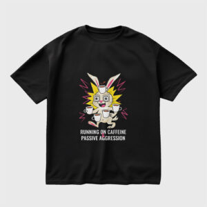 caffeine-and-passive-aggression-black-regular-oversized-tshirt