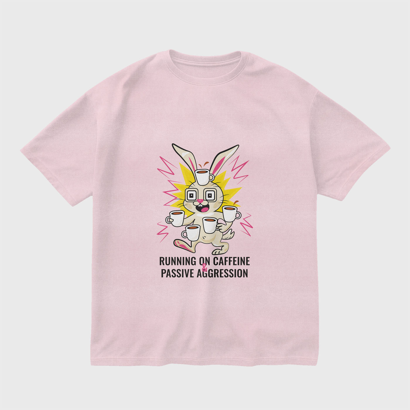 caffeine-and-passive-aggression-light-baby-pink-regular-oversized-tshirt