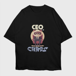 ceo-of-chaos-black-premium-oversized-tshirt