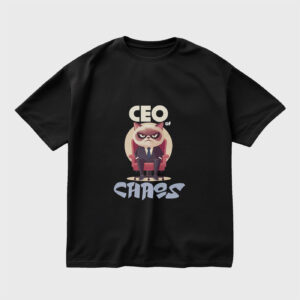 ceo-of-chaos-black-regular-oversized-tshirt