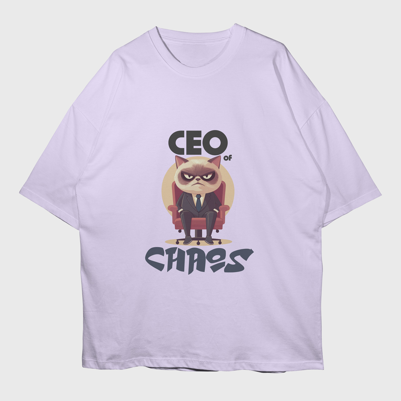 ceo-of-chaos-lavender-premium-oversized-tshirt