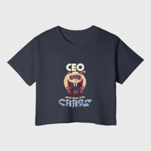 ceo-of-chaos-navy-blue-baby-tees-crop-tops