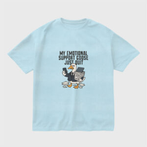 emotional-support-goose-baby-blue-regular-oversized-tshirt