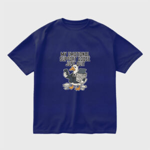 emotional-support-goose-royal-blue-regular-oversized-tshirt