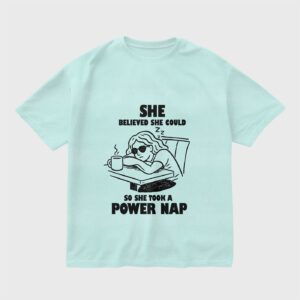 she-believed-she-could-mint-blue-regular-oversized-tshirt