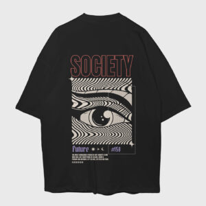 society-future-black-back-premium-oversized-tshirt