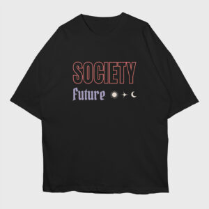 society-future-black-front-premium-oversized-tshirt