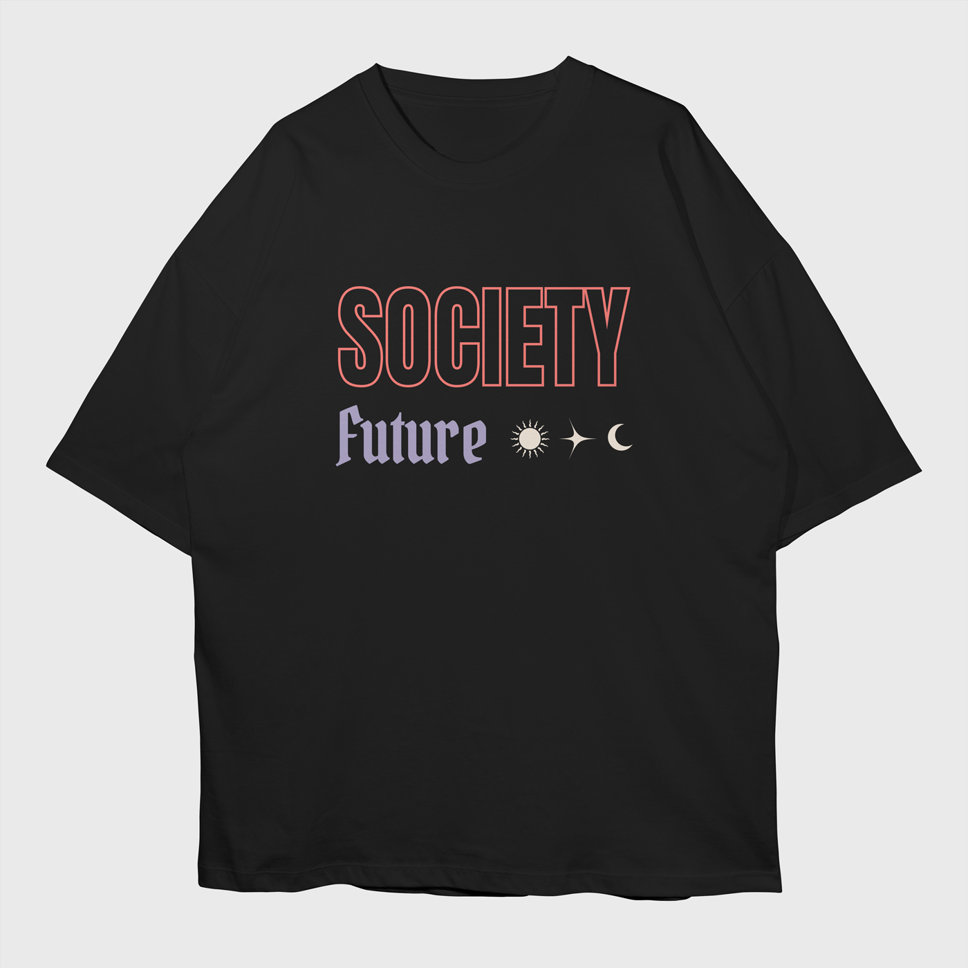 society-future-black-front-premium-oversized-tshirt