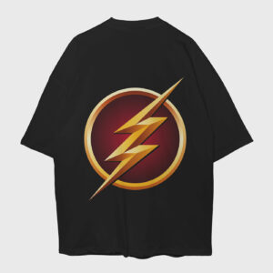 the-flash-black-back-premium-oversized-tshirt