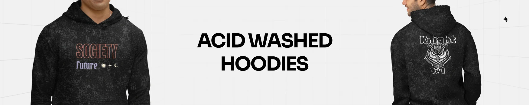 Acid Washed Hoodies