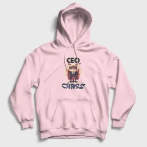 ceo-of-chaos-regular-hoodie-baby-pink-front