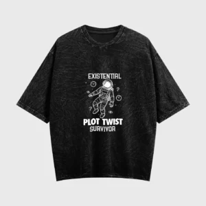 existential-plot-twist-survivor-acid-washed-oversized-t-shirt-front-black