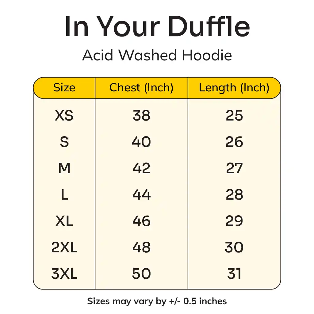 size charts_In Your Duffle Acid Washed Hoodie