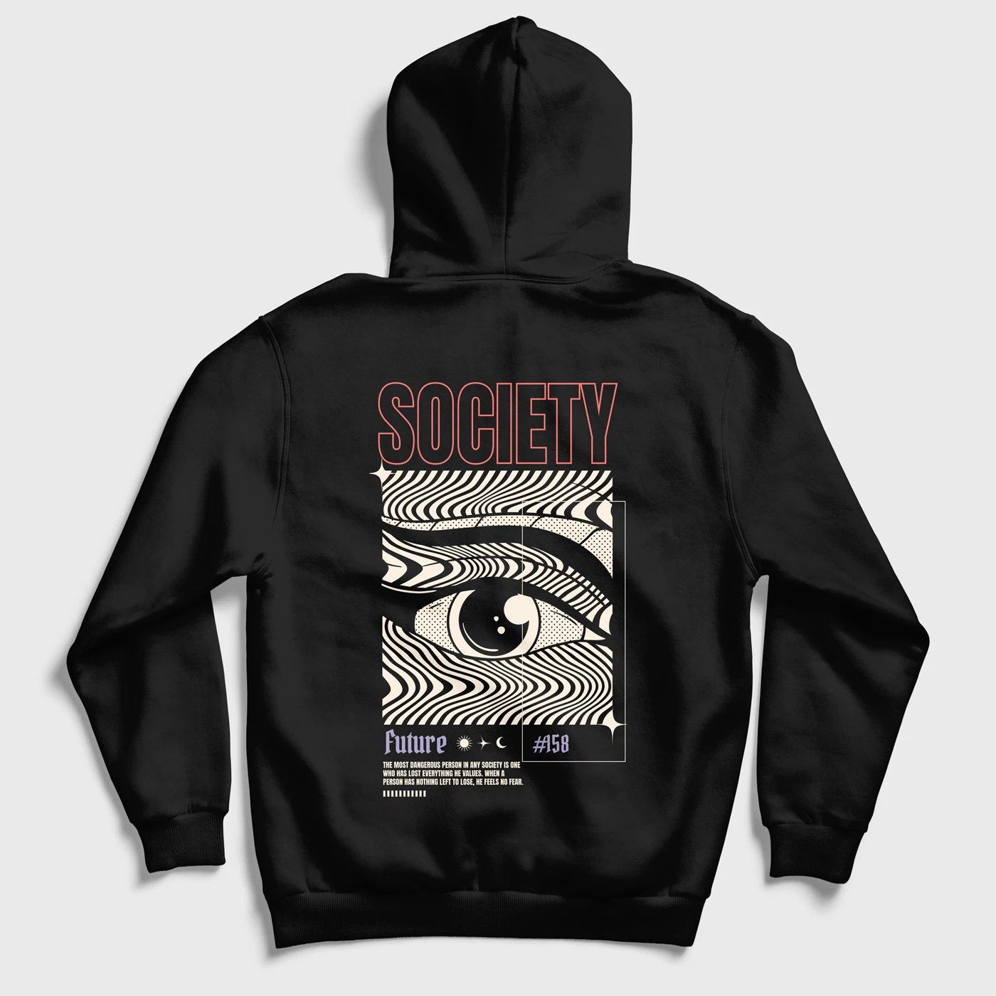 society-future-regular-hoodie-black-back
